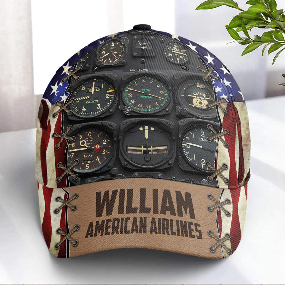 Daddy American Airlines Version 2 - Personalized Classic Cap - Gift For Dad, Grandpa, Father's Day | NA94