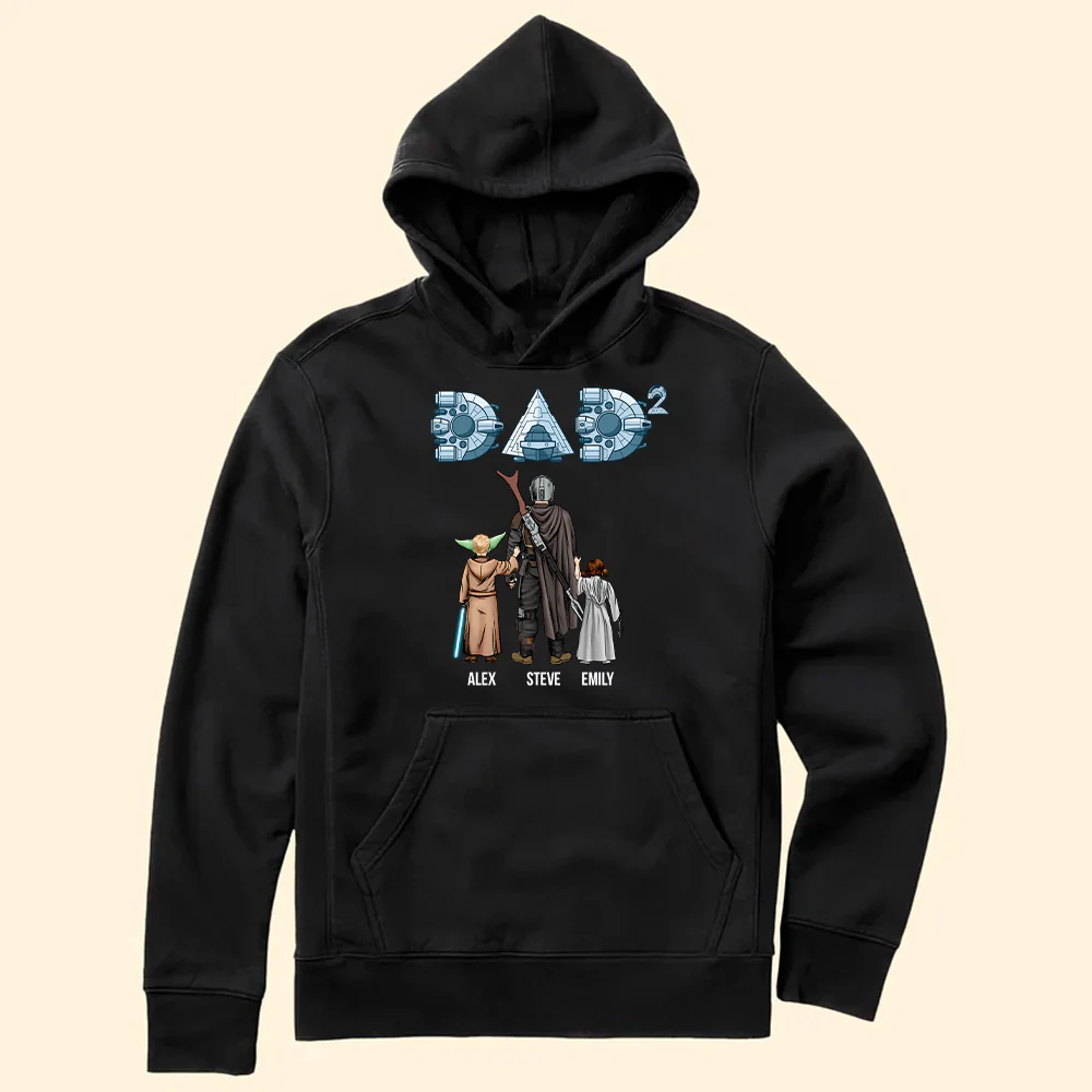 Stwa Daddy Comes From The Galaxy - Gift For Dad, Father's Day - Personalized TShirt CL08 - Image 4