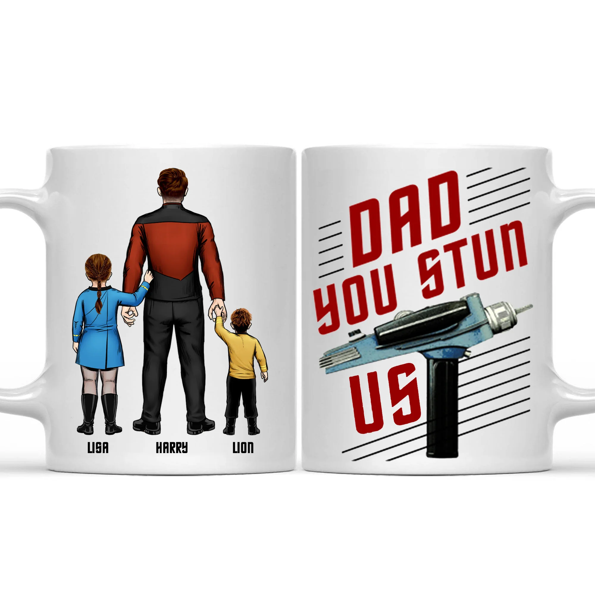 Daddy You Stun Us - Gift For Dad - Personalized Ceramic Mug - CL22 NA94 - Image 2