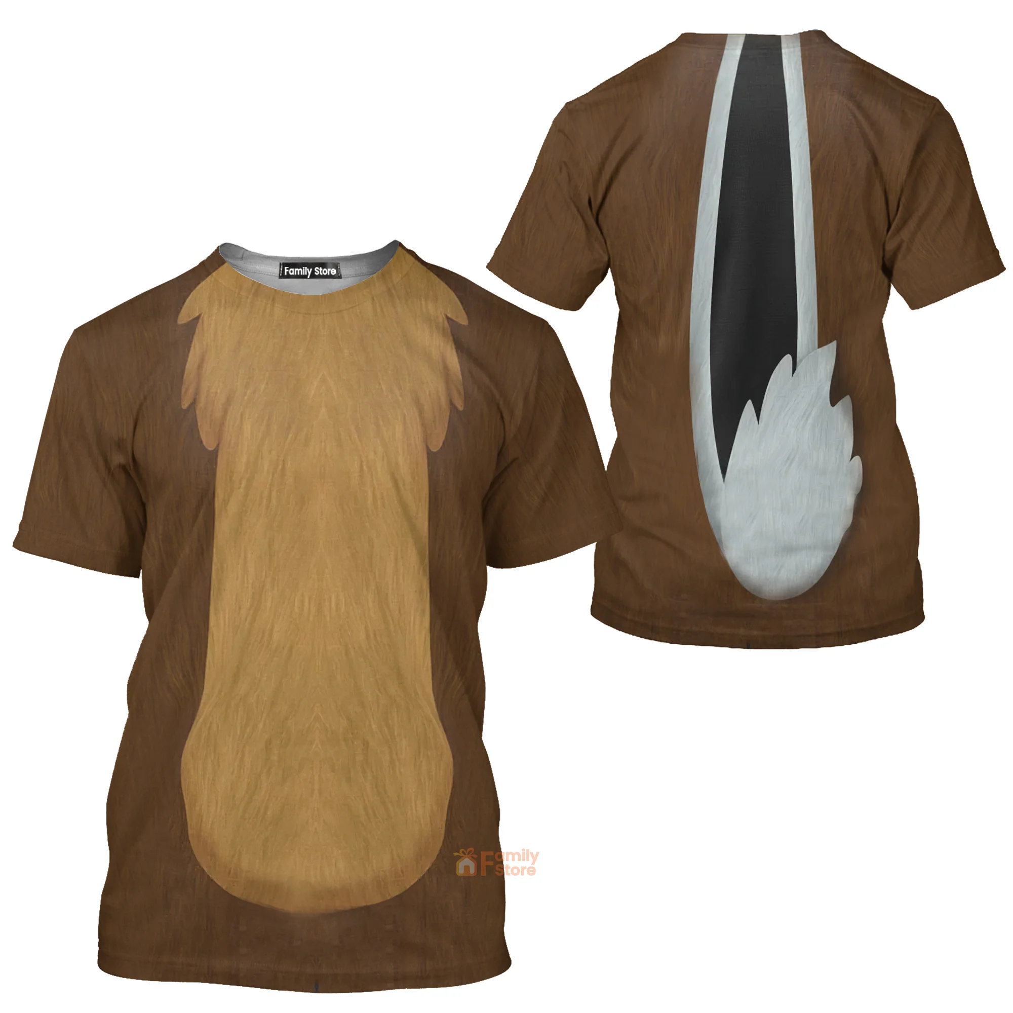 Dale Chip 'N' Dale Costume T-Shirt For Men - Image 3