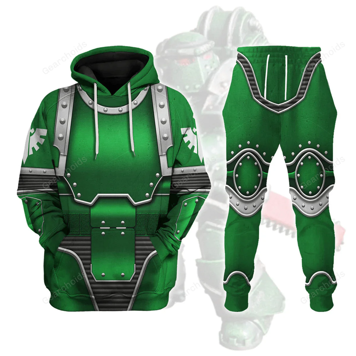 Dark Angels In Mark III Power Armor - Costume Cosplay Hoodie Sweatshirt Sweatpants CSWRH175