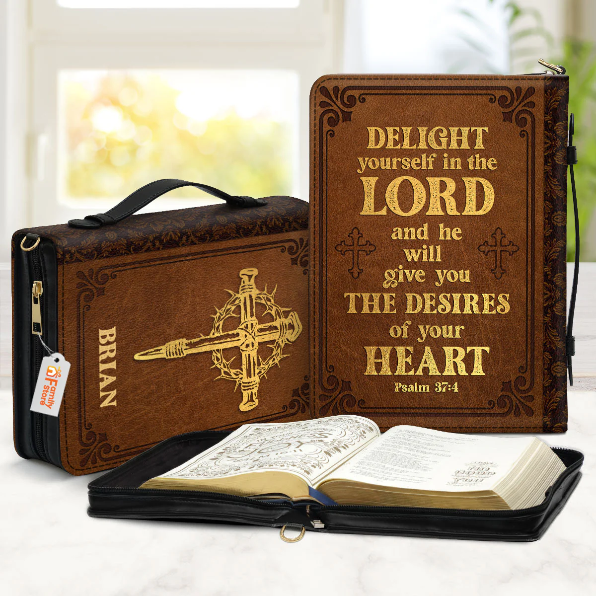 Delight Yourself In The Lord - Scripture Gifts For Women Of God - Personalized Bible Covers - AT4082457 - Image 2