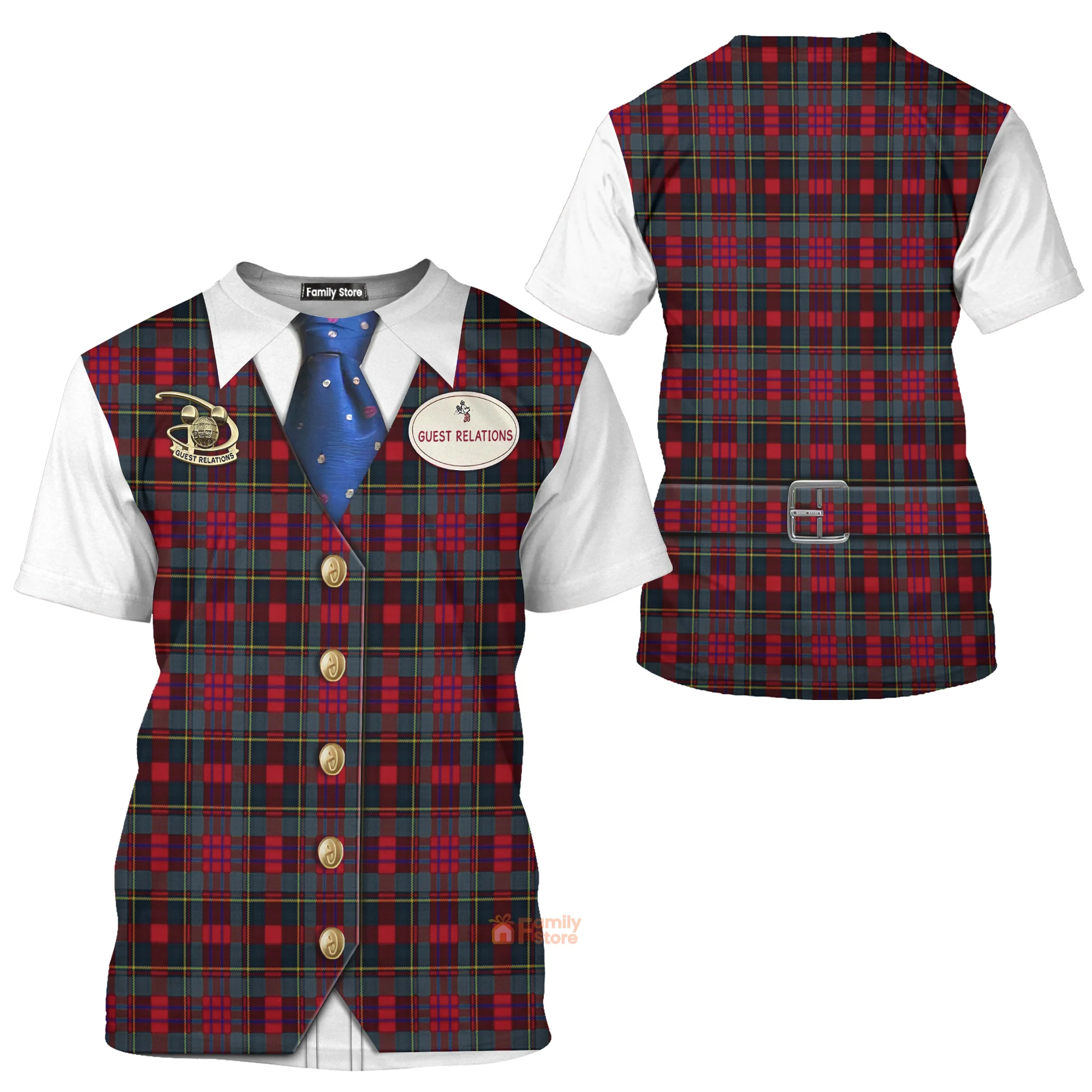Guest Relations Outfit Disney Cast Member Costume T-Shirt For Men - Image 3