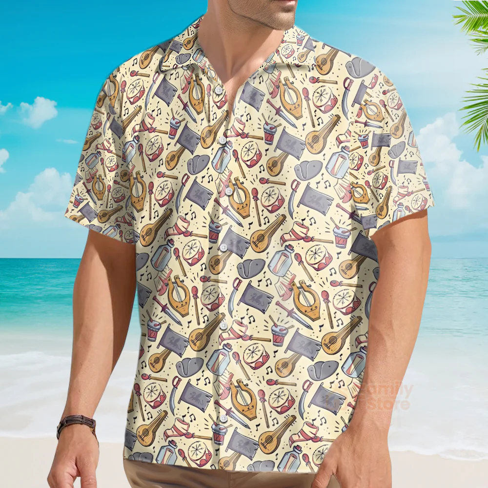 DnD Dad Shirt Dungeons and dragons - Hawaiian Shirt - Image 3