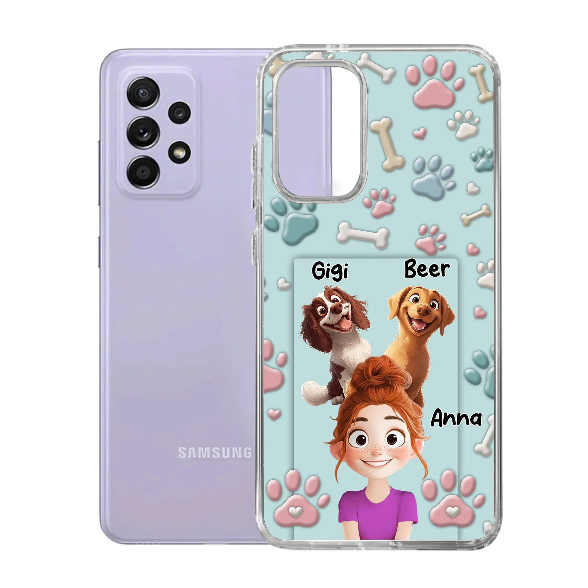Dog Mom Cartoon - Personalized Phone Case - Gift for Pet Owners, Dog Lovers | CLP15.V3 HH01 - Image 6