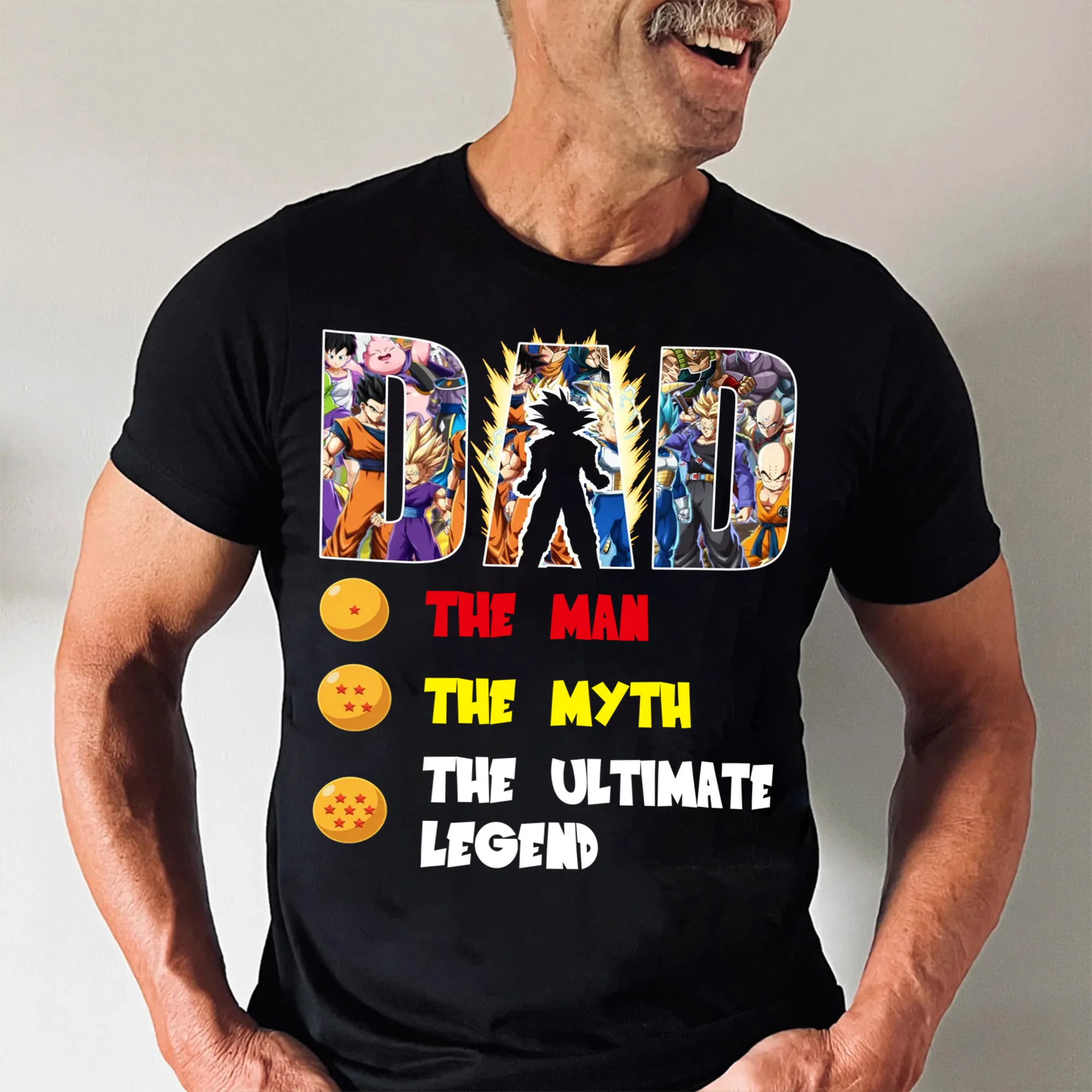 Don't Mess With Saiyan Dad He Is The Ultimate Legend Dragon Ball - Gift For Father's Day - Personalized Shirt 2 Side - Image 3