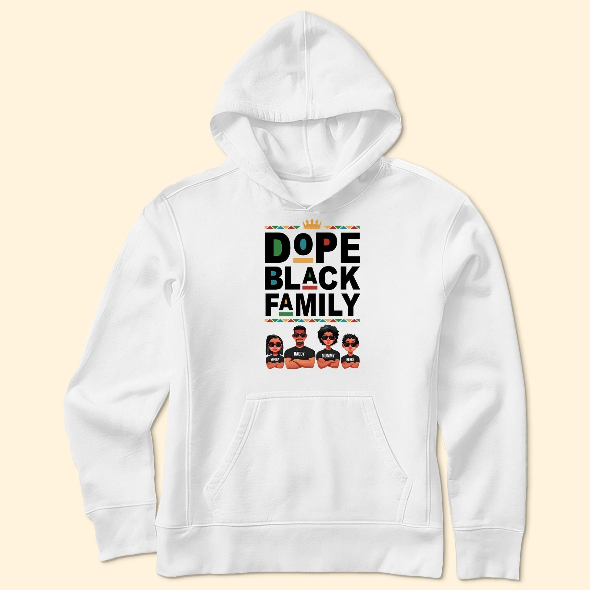 Dope Black Family - Personalized Shirt - Gift For Family Members - CL50 NA94 - Image 4