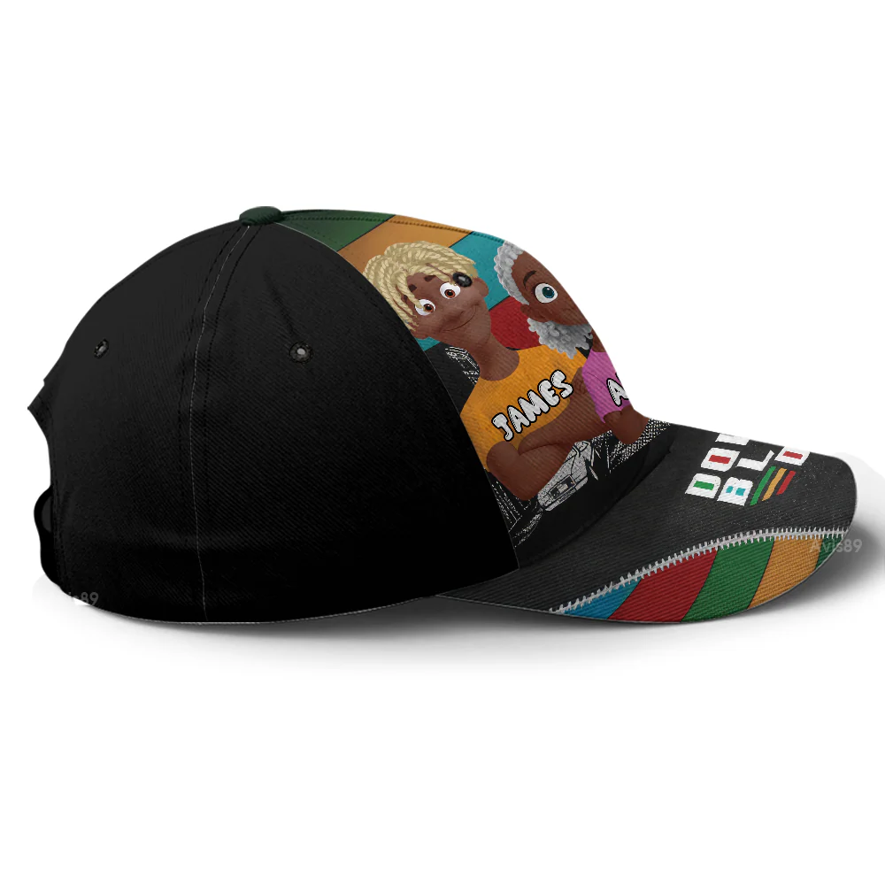 Dopest Black Dad - Personalized Classic Cap - Gift For Dad, Father's Day | GR29 - Image 5