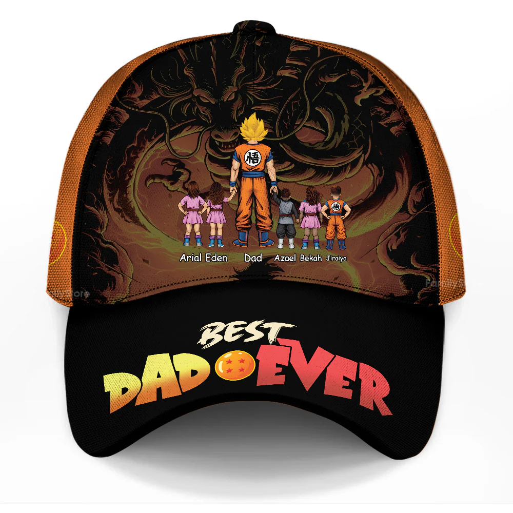 Dragon Ball Best Dad Ever - Personalized Classic Cap - Gift For Dad, Husband, Fathers Day - CL03 NA94
