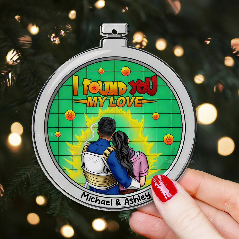 Dragon Ball Couple Finally I Found My Love - Personalized Acrylic Ornament - Gift For Couple - CL18 NA94 - Image 5