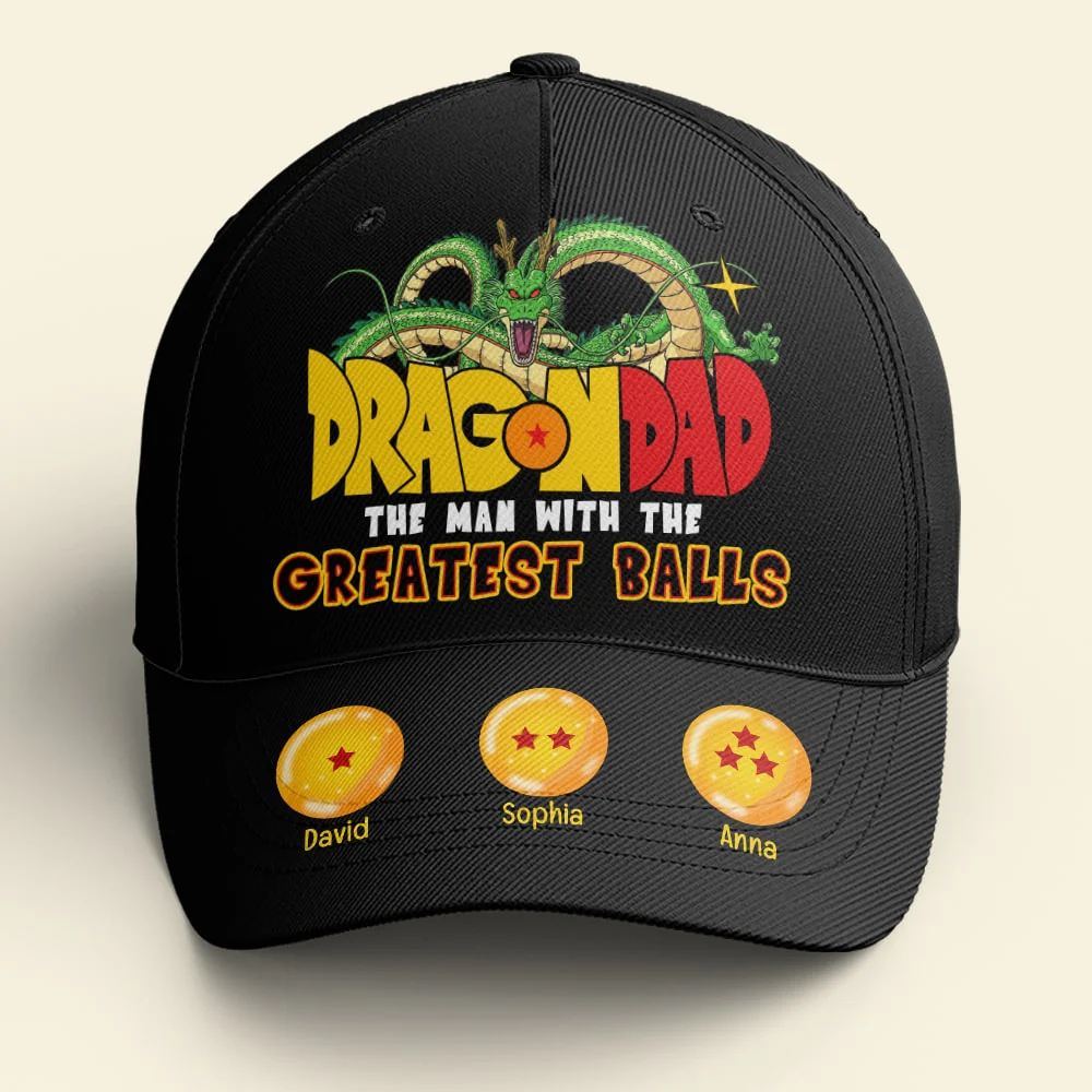 Dragon Ball The Man With The Greatest Ball - Personalized Classic Cap - Gift For Dad, Husband, Fathers Day NA94 - Image 2