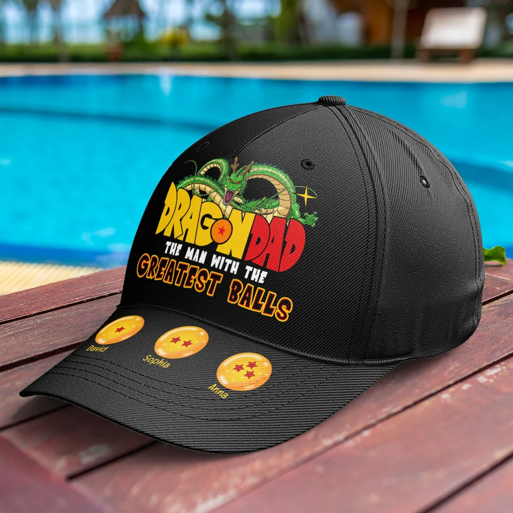 Dragon Ball The Man With The Greatest Ball - Personalized Classic Cap - Gift For Dad, Husband, Fathers Day NA94 - Image 3