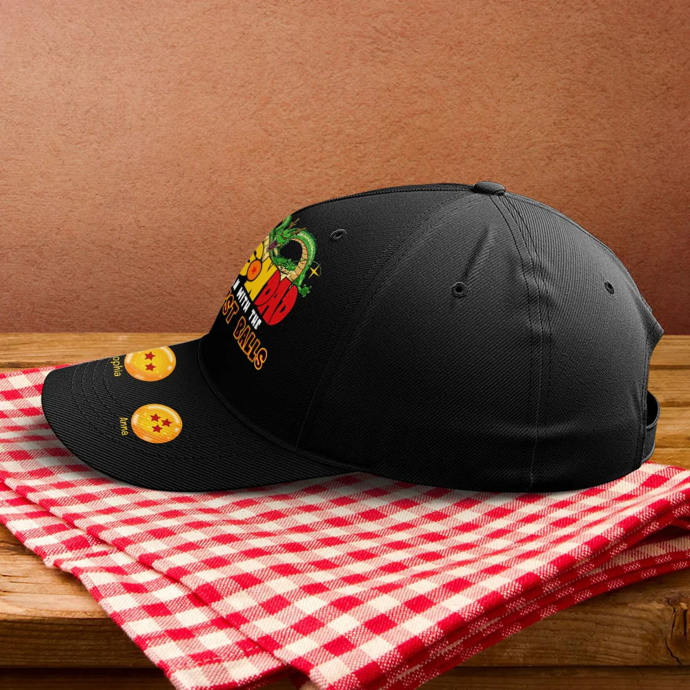 Dragon Ball The Man With The Greatest Ball - Personalized Classic Cap - Gift For Dad, Husband, Fathers Day NA94 - Image 4