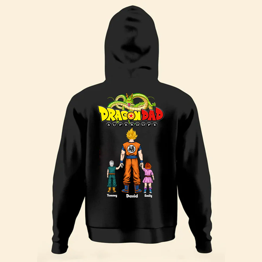 Dragon Ball Dad Superdope - Gift For Father's Day - Personalized TShirt - Image 3