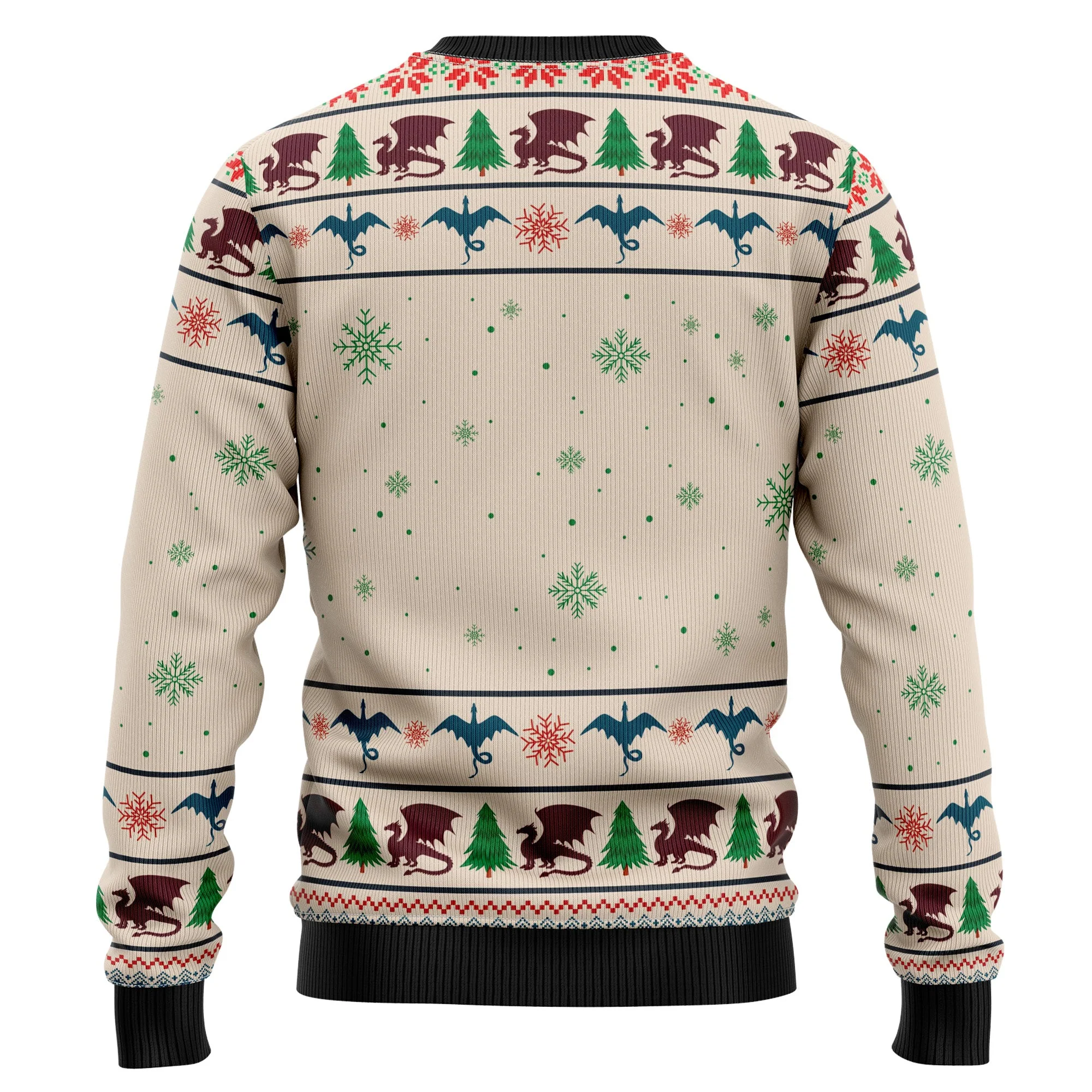 Dragon Tree - Funny Ugly Christmas Sweater - Image 2