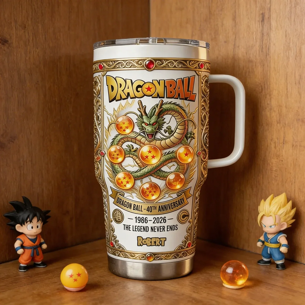 DrBa 40th Anniversary The Legend Never Ends - Personalized Tumbler - Gift For Movie Fans HH01