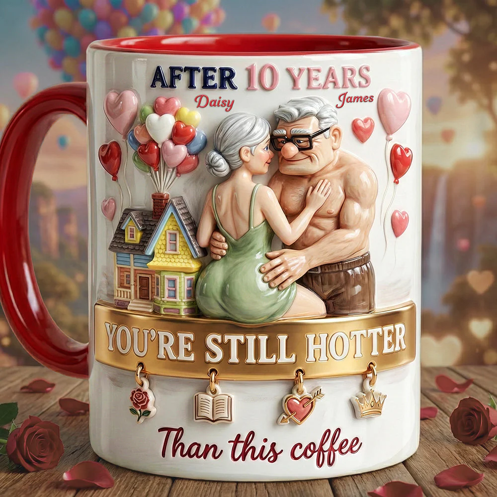 DSNY After Many Years You Still Hotter Than This Coffee - Personalized Accent Mug - Gift For Couples, Movie Fans NL122 - Image 2