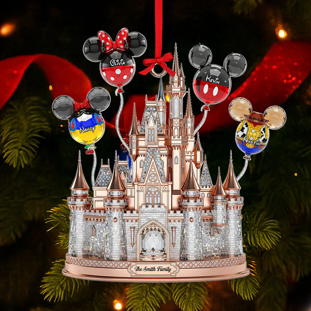 DSNY Castle - Personalized Acrylic Ornament - Christmas Gifts For Family HH01 - Image 2
