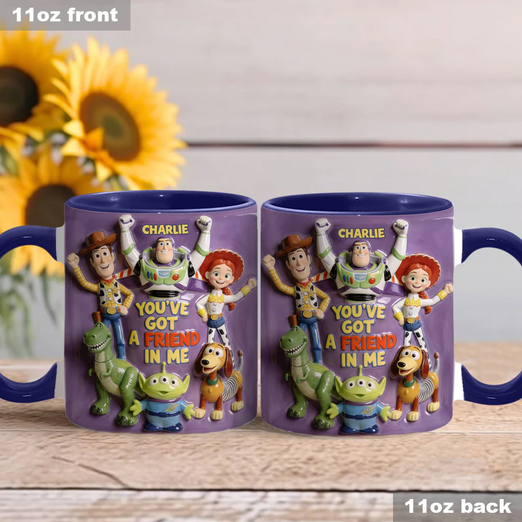 DSNY Cow Boy Story You've Got A Friend In Me - Personalized Accent Mug - Gift For Fan Movies HH01 - Image 4
