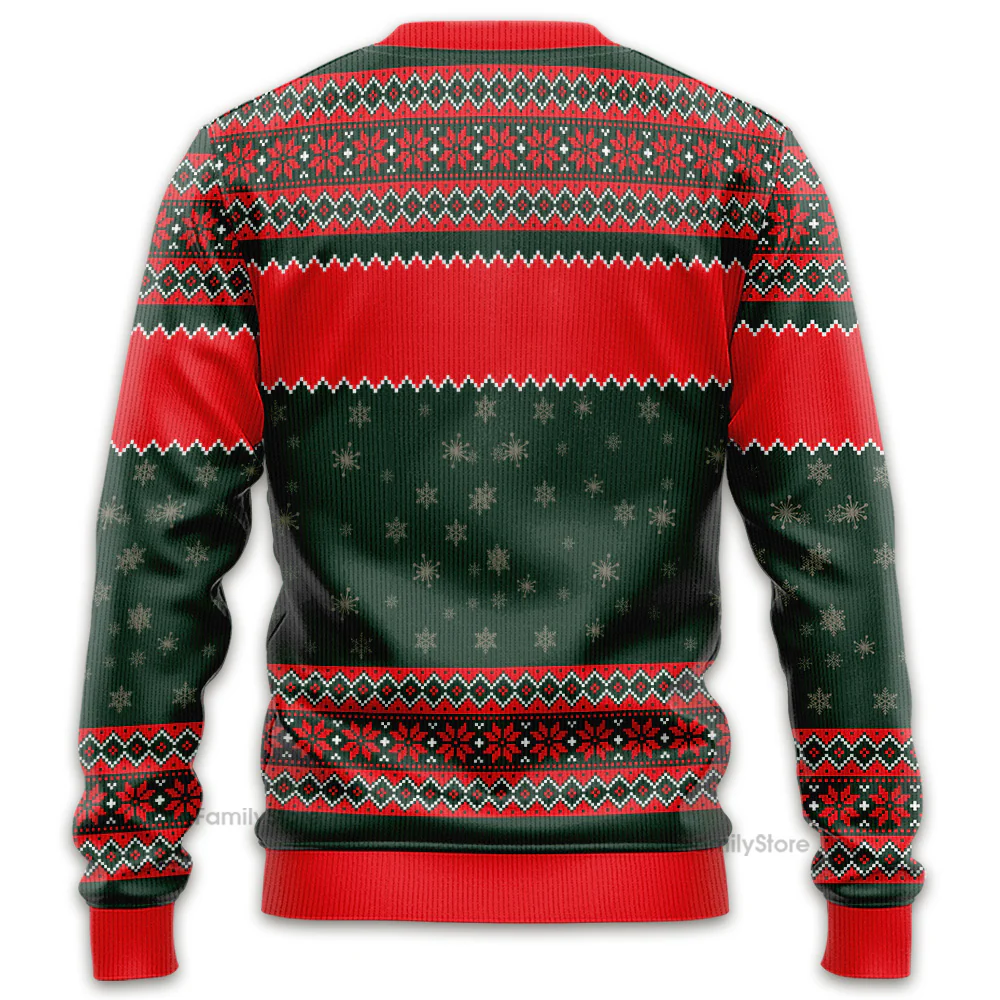 DSNY Cute Cartoon Gingerbread Character - Personalized Ugly Sweater - Gifts For Grandma, Mom TD118 - Image 5