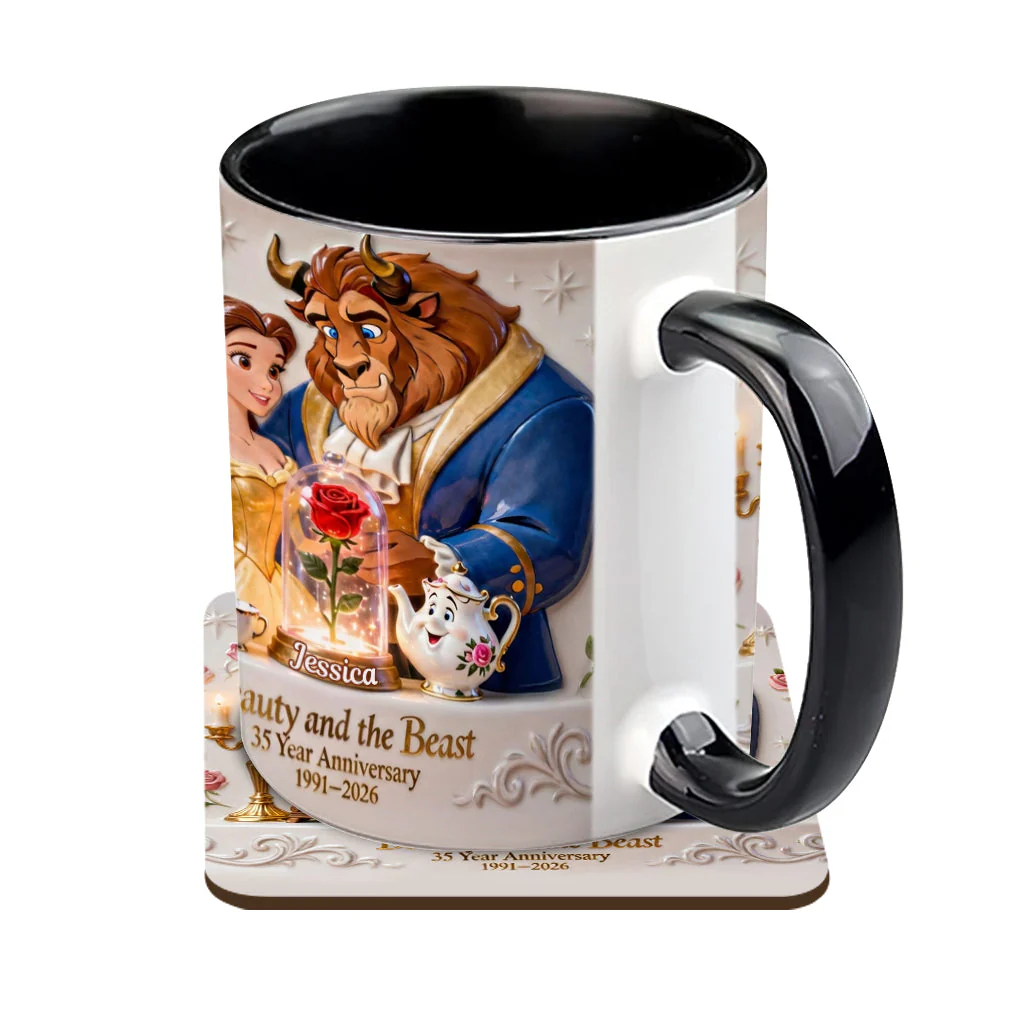 DSNY Fairy Tale 35th Anniversary - Personalized Accent Mug - Gift For Couples, Movie Fans NL122 - Image 5