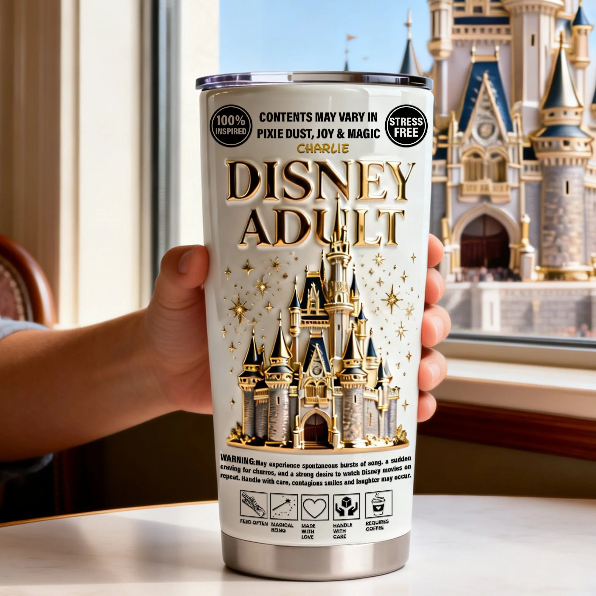 DSNY Fairytale Castle - Personalized Tumbler - Gift For Movie Fans NL122 - Image 2