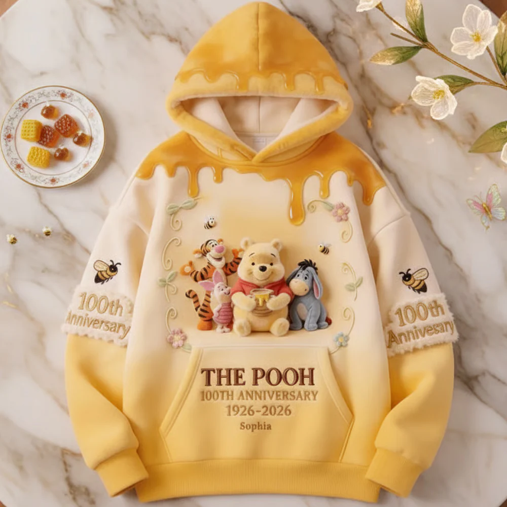DSNY Honey Bear 100 Years Of Childhood Memories - Personalized All Over Shirt - Anniversary Gift For Movie Fans NL122 - Image 2