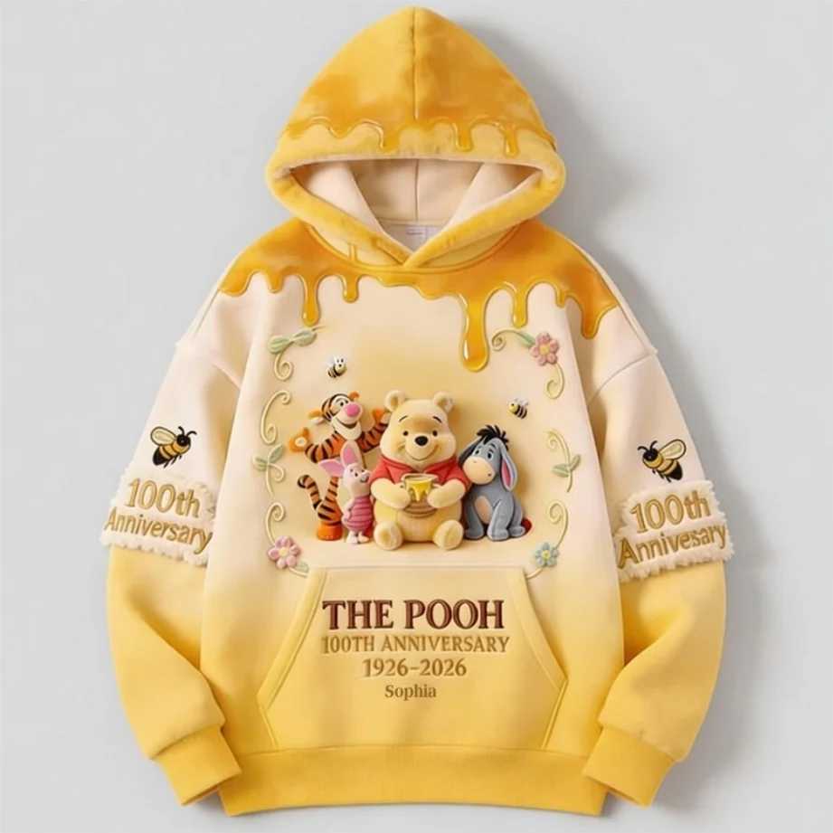 DSNY Honey Bear 100 Years Of Childhood Memories - Personalized All Over Shirt - Anniversary Gift For Movie Fans NL122 - Image 4