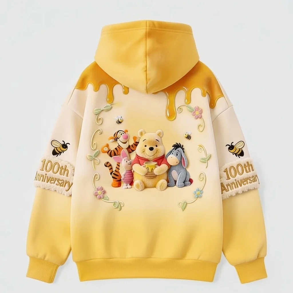 DSNY Honey Bear 100 Years Of Childhood Memories - Personalized All Over Shirt - Anniversary Gift For Movie Fans NL122 - Image 5