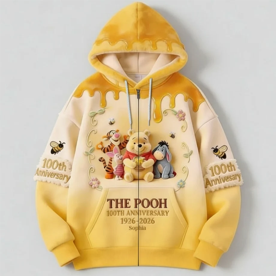 DSNY Honey Bear 100 Years Of Childhood Memories - Personalized All Over Shirt - Anniversary Gift For Movie Fans NL122 - Image 6
