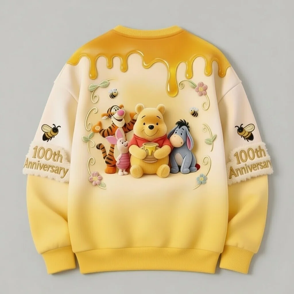 DSNY Honey Bear 100 Years Of Childhood Memories - Personalized All Over Shirt - Anniversary Gift For Movie Fans NL122 - Image 8