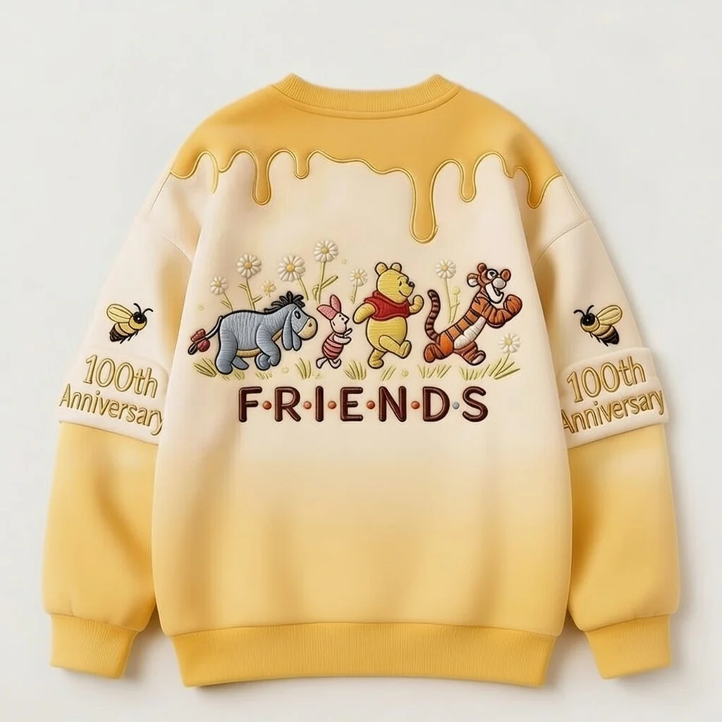 DSNY Honey Bear 100 Years Of Friendship Together - Personalized All Over Shirt - Anniversary Gift For Movie Fans - Image 9