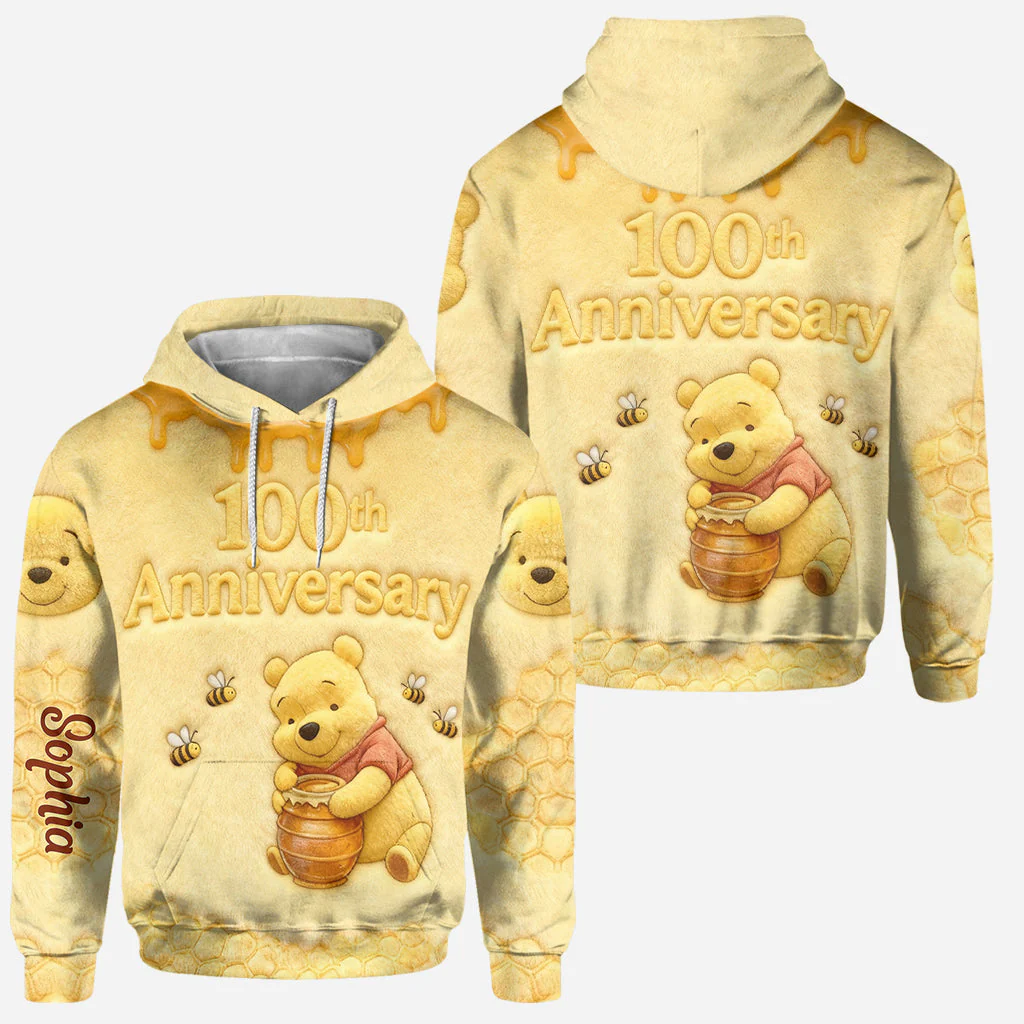 DSNY Honey Bear 100 Years Of Wonder - Personalized Hoodie And Leggings - Gift For Her, Movie Fans  NL122 - Image 2