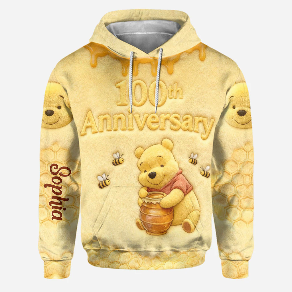DSNY Honey Bear 100 Years Of Wonder - Personalized Hoodie And Leggings - Gift For Her, Movie Fans  NL122 - Image 5