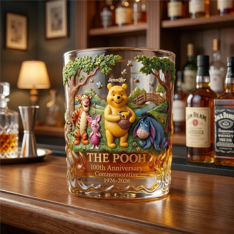DSNY Honey Bear 100th Anniversary Commemorative - Personalized Whiskey Glass - Gift For Movie Fans NL122 - Image 2