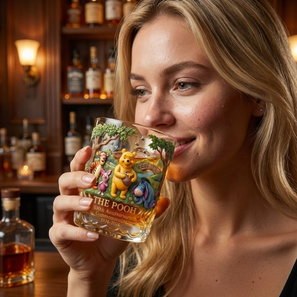 DSNY Honey Bear 100th Anniversary Commemorative - Personalized Whiskey Glass - Gift For Movie Fans NL122 - Image 4