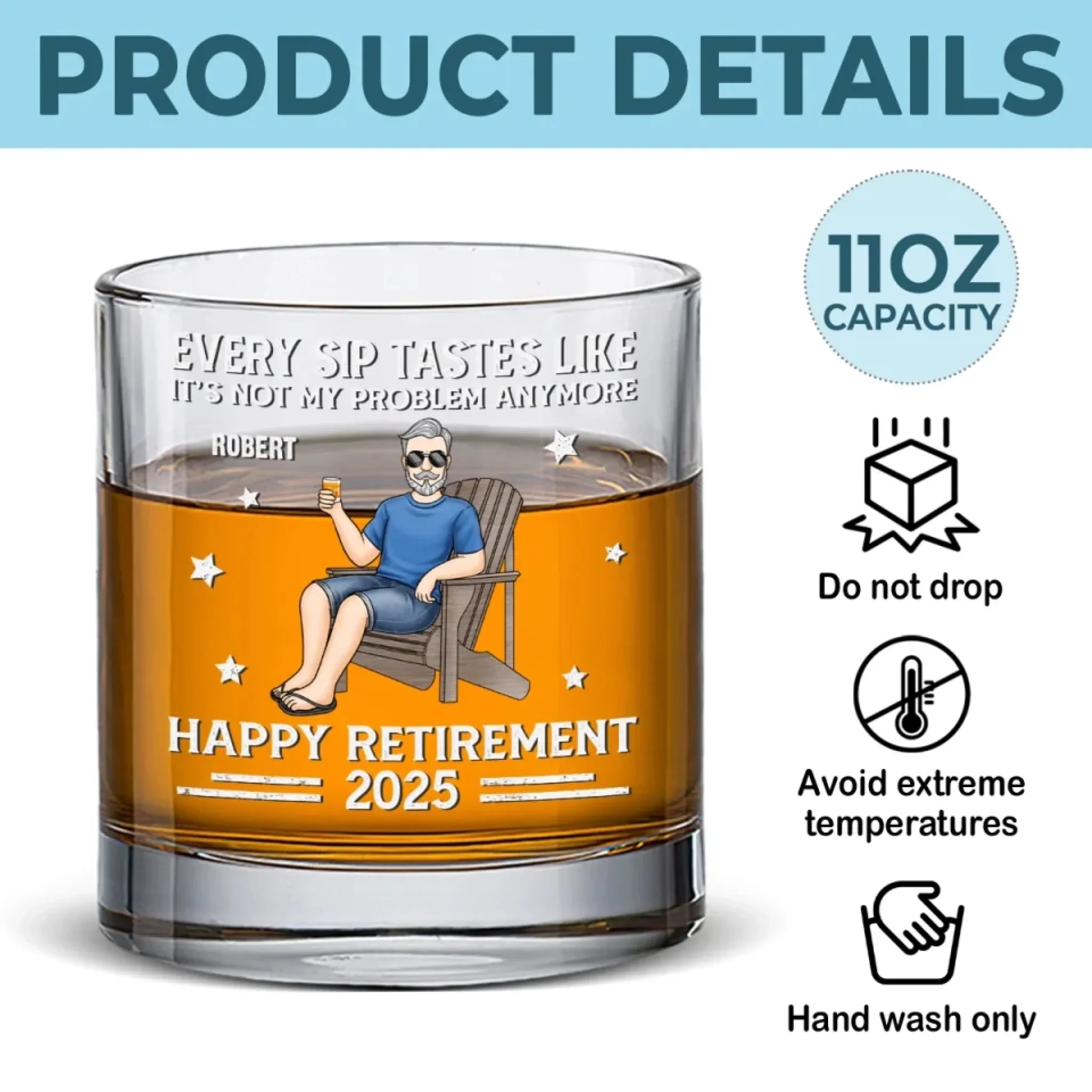 Stwa I Don't Always Drink Whiskey - Personalized Whiskey Glass - Christmas Gift For Drinkers HH01 - Image 4