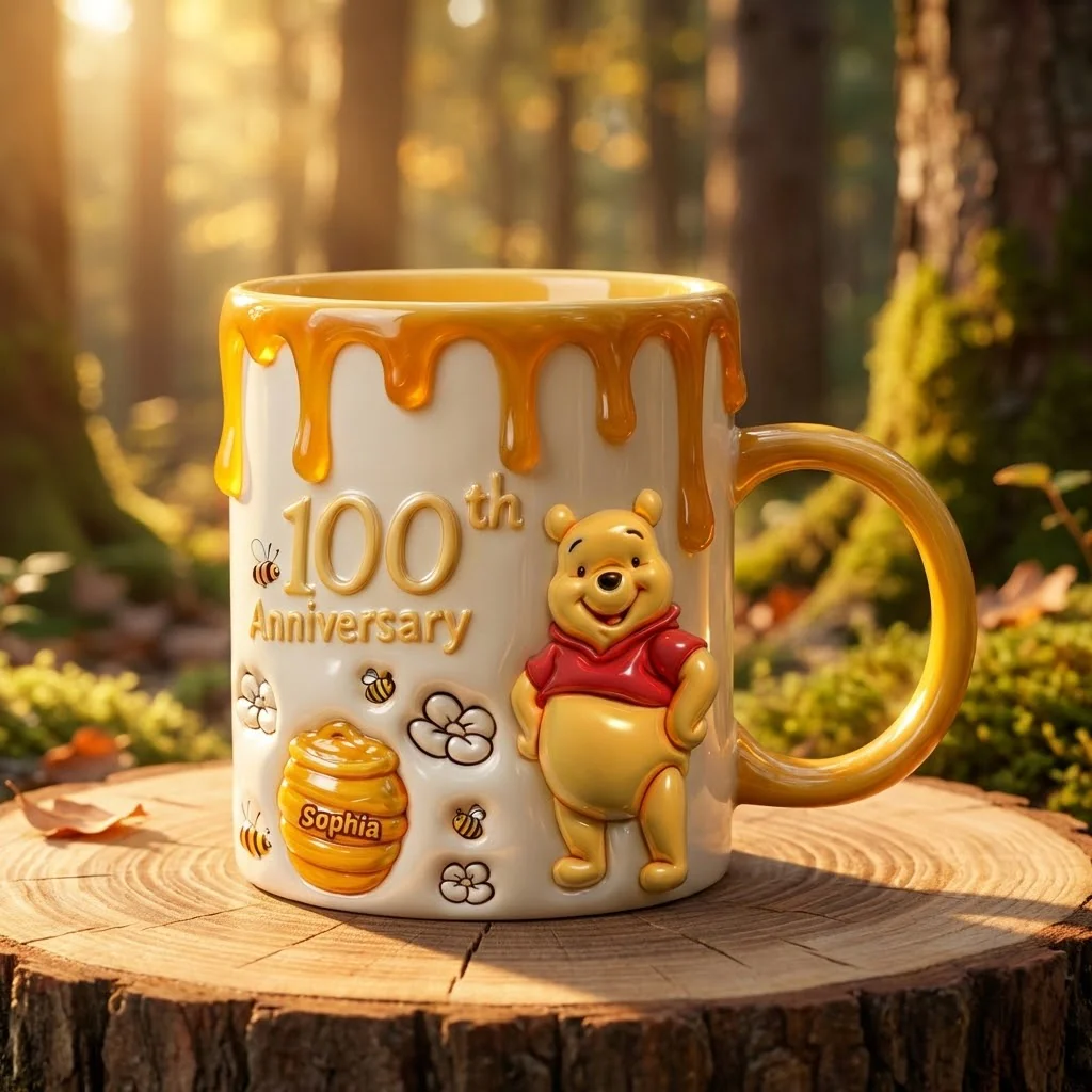 DSNY Honey Bear 100th Anniversary - Personalized Accent Mug - Anniversary Gift For Movie Fans NL122 - Image 3
