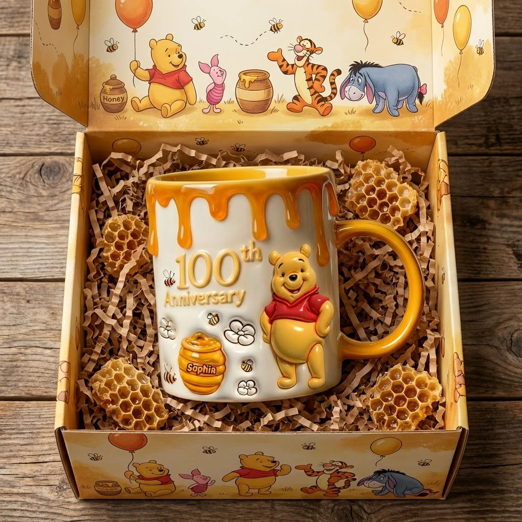 DSNY Honey Bear 100th Anniversary - Personalized Accent Mug - Anniversary Gift For Movie Fans NL122 - Image 5
