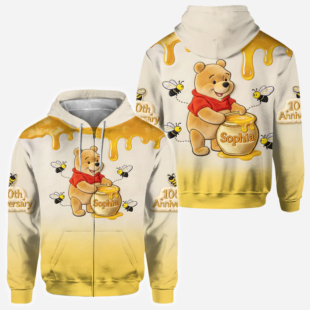 DSNY Honey Bear 100th Anniversary - Personalized All Over Shirt - Gift For Movie Fans NL122 - Image 3
