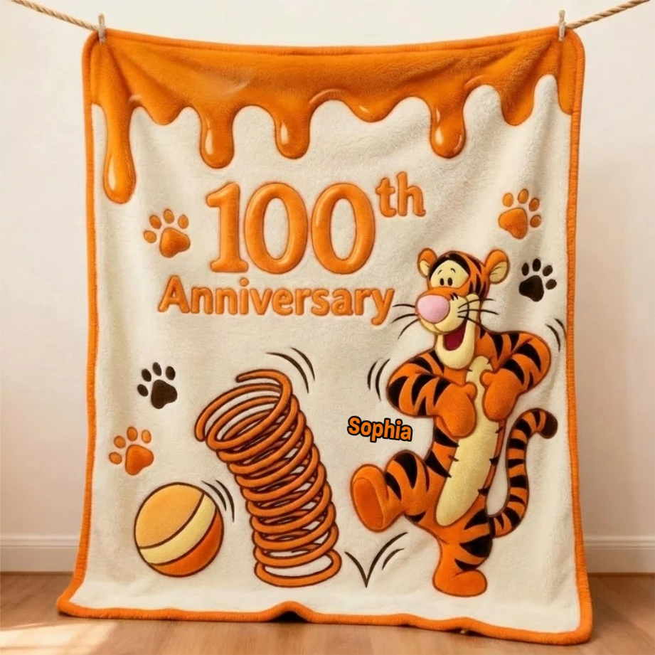 DSNY Honey Bear 100th Anniversary - Personalized Blanket - Gift For Fan Movies HH01 - Image 3
