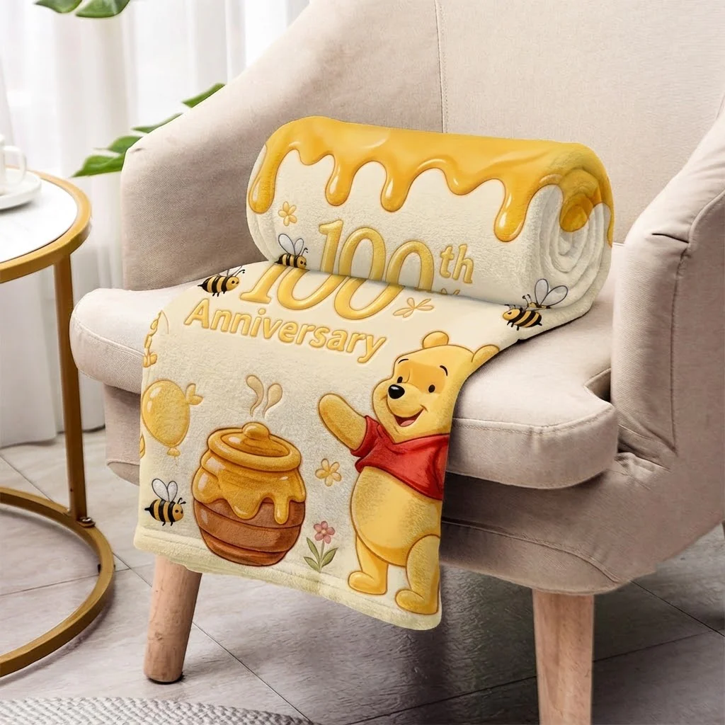 DSNY Honey Bear 100th Anniversary - Personalized Blanket - Gift For Fan Movies HH01 - Image 6