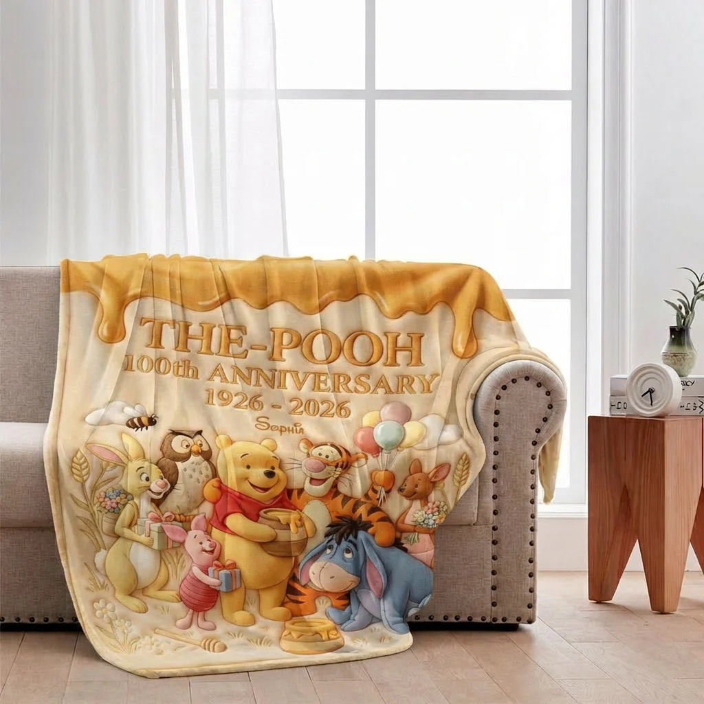 DSNY Honey Bear 100th Anniversary - Personalized Blanket - Gift For Fan Movies HH01 - Image 2