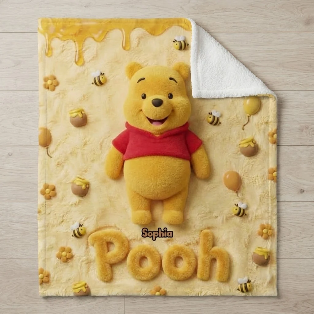 DSNY Honey Bear 100th Anniversary - Personalized Blanket - Gift For Fan Movies HH01 - Image 4