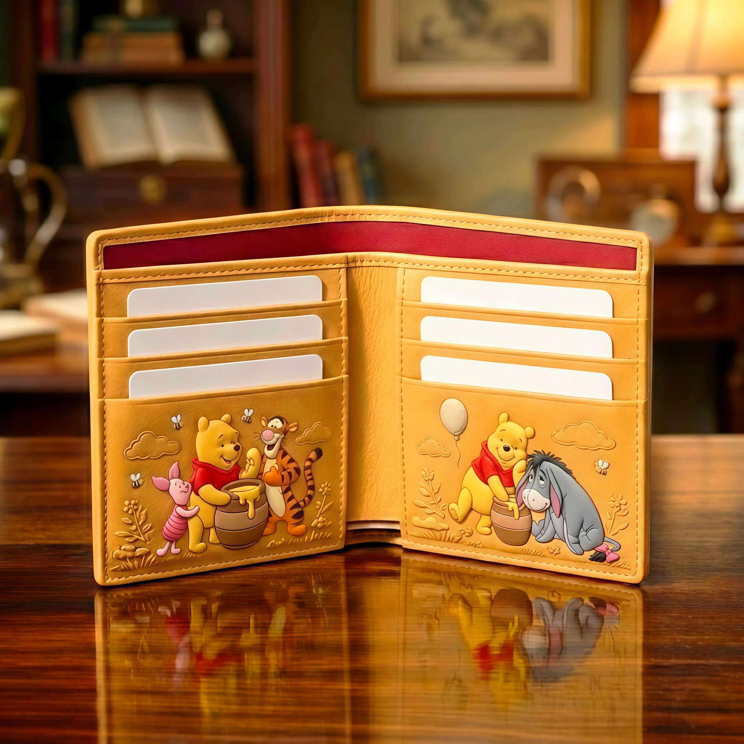 DSNY Honey Bear 100th Anniversary - Personalized Leather Long Wallet And Folded Wallet - Gift For Movie Fans NL122 - Image 3