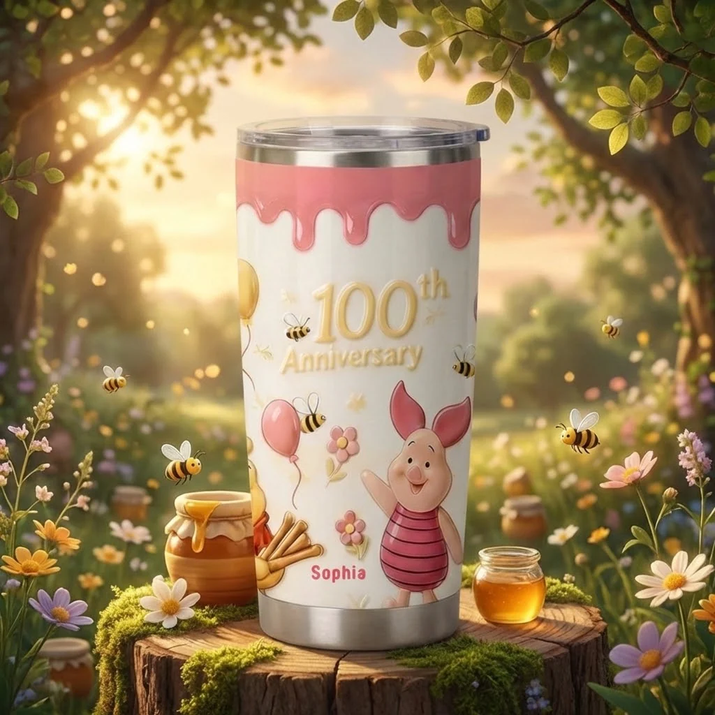 DSNY Honey Bear 100th Anniversary - Personalized Tumbler - Gift For Movie Fans NL122 - Image 5