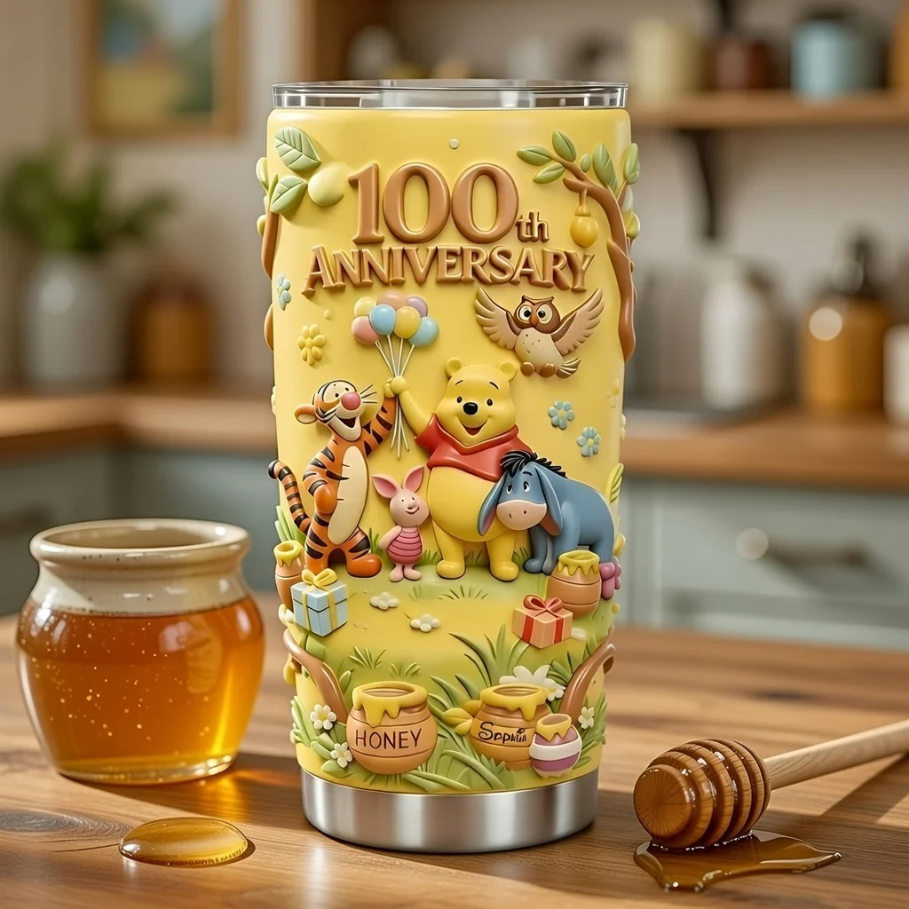 DSNY Honey Bear Celebrate 100th Anniversary Of Wonder - Personalized Tumbler - Gift For Movie Fans NL122