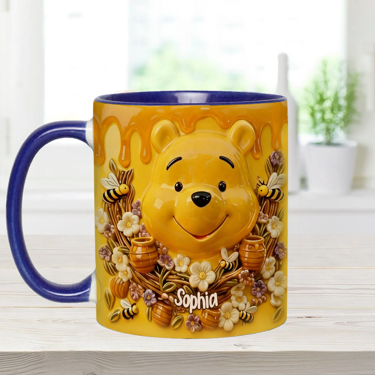 DSNY Honey Bear Celebrate Our 100 Years Of Friendship - Personalized Accent Mug - Gift For Movie Fans NL122 - Image 6