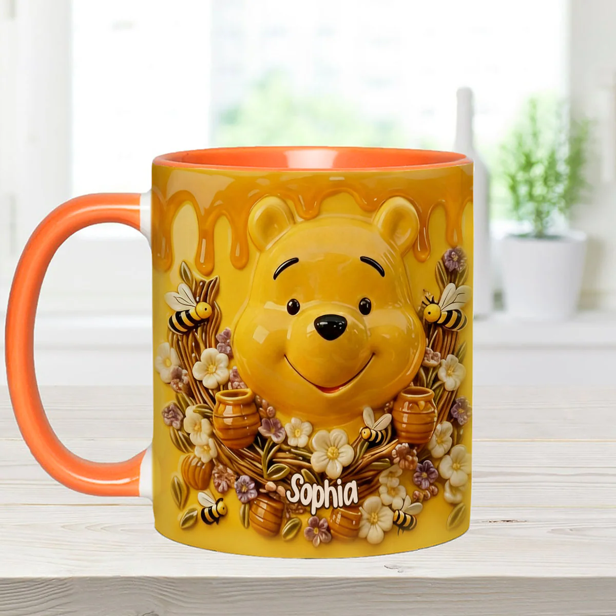 DSNY Honey Bear Celebrate Our 100 Years Of Friendship - Personalized Accent Mug - Gift For Movie Fans NL122 - Image 7