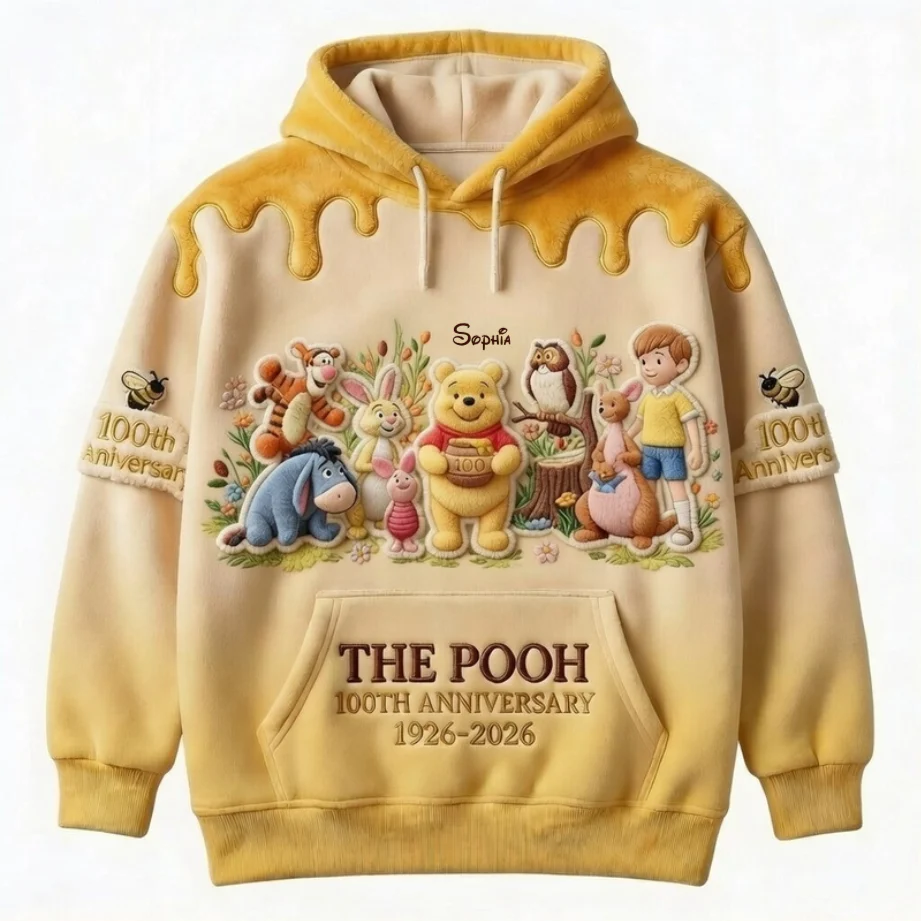 DSNY Honey Bear Celebrate Our 100th Anniversary - Personalized All Over Shirt - Gift For Movie Fans HH01 - Image 2